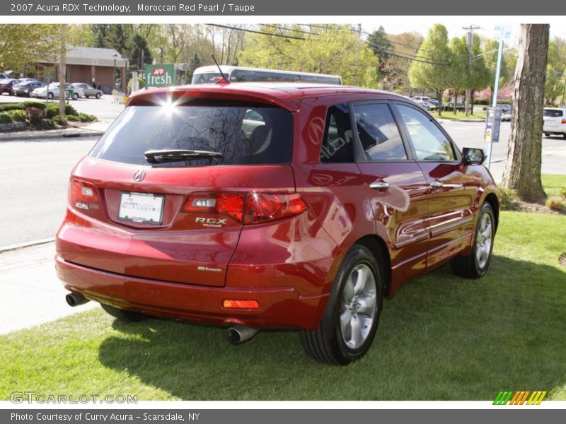 Moroccan Red Pearl / Taupe 2007 Acura RDX Technology