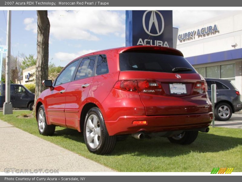 Moroccan Red Pearl / Taupe 2007 Acura RDX Technology