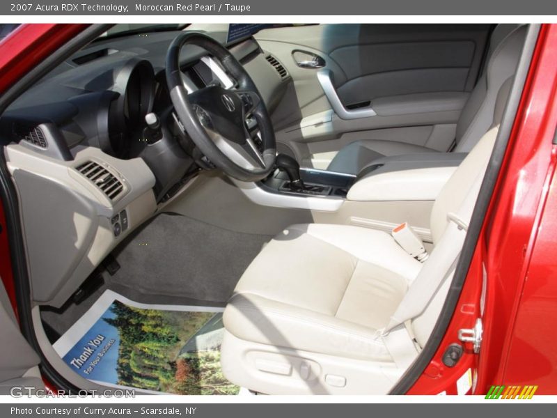 Moroccan Red Pearl / Taupe 2007 Acura RDX Technology