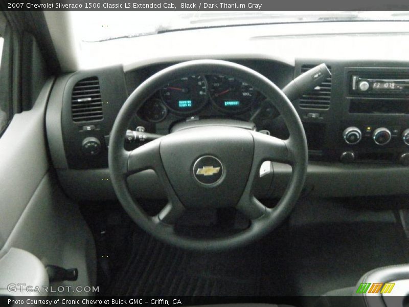 Black / Dark Titanium Gray 2007 Chevrolet Silverado 1500 Classic LS Extended Cab