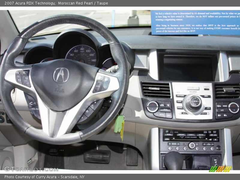 Moroccan Red Pearl / Taupe 2007 Acura RDX Technology