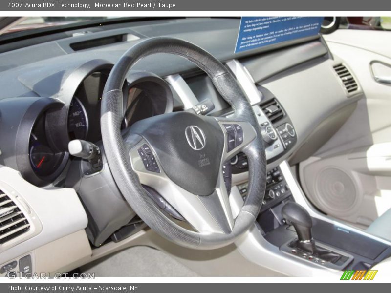 Moroccan Red Pearl / Taupe 2007 Acura RDX Technology
