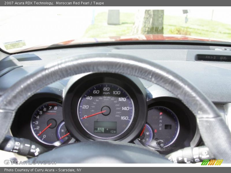 Moroccan Red Pearl / Taupe 2007 Acura RDX Technology