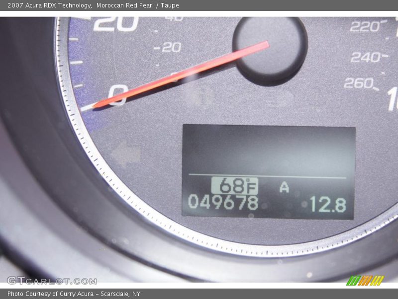 Moroccan Red Pearl / Taupe 2007 Acura RDX Technology