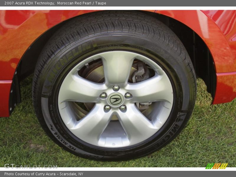 Moroccan Red Pearl / Taupe 2007 Acura RDX Technology