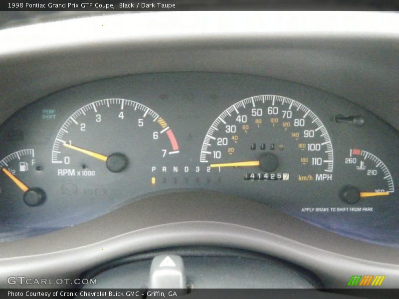 Black / Dark Taupe 1998 Pontiac Grand Prix GTP Coupe