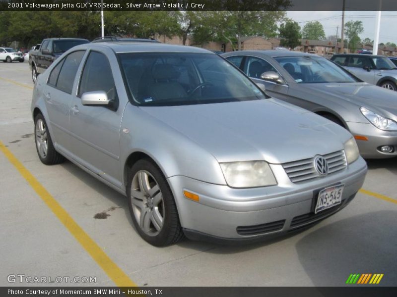 Silver Arrow Metallic / Grey 2001 Volkswagen Jetta GLX VR6 Sedan