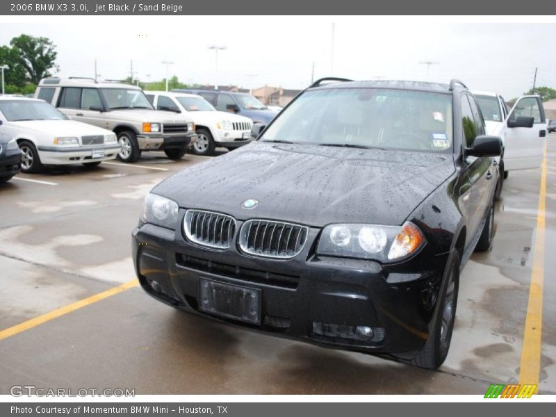 Jet Black / Sand Beige 2006 BMW X3 3.0i