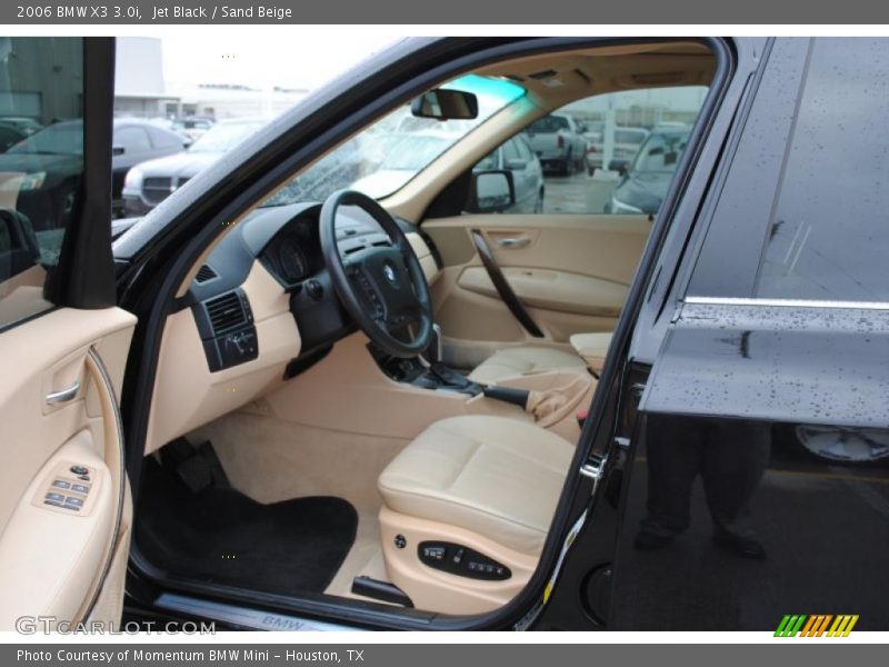 Jet Black / Sand Beige 2006 BMW X3 3.0i