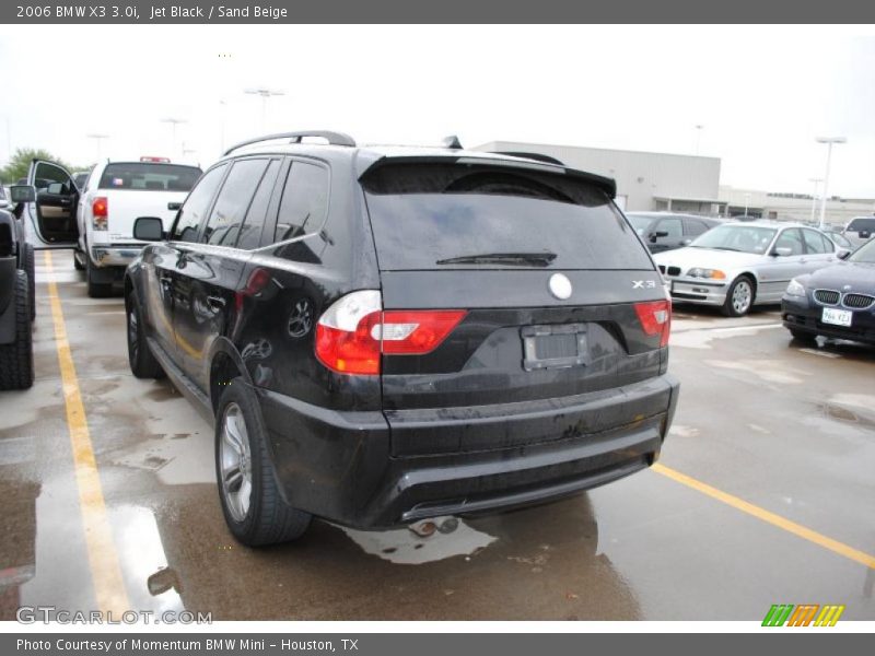 Jet Black / Sand Beige 2006 BMW X3 3.0i