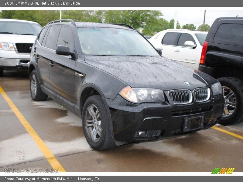 Jet Black / Sand Beige 2006 BMW X3 3.0i