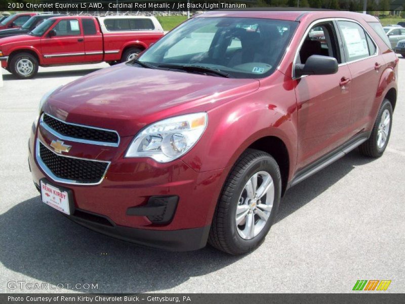 Cardinal Red Metallic / Jet Black/Light Titanium 2010 Chevrolet Equinox LS AWD