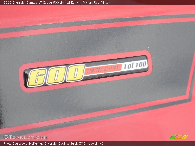 Victory Red / Black 2010 Chevrolet Camaro LT Coupe 600 Limited Edition