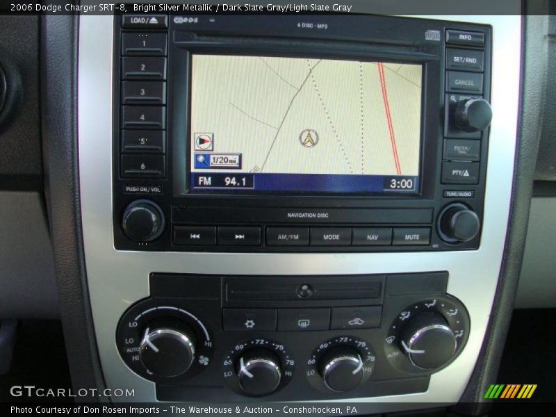 Bright Silver Metallic / Dark Slate Gray/Light Slate Gray 2006 Dodge Charger SRT-8