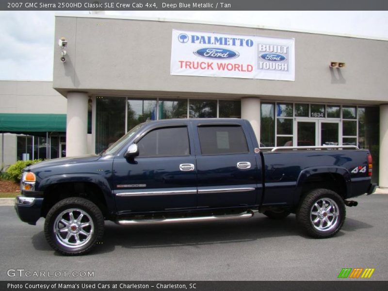 Deep Blue Metallic / Tan 2007 GMC Sierra 2500HD Classic SLE Crew Cab 4x4