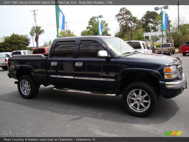 Deep Blue Metallic / Tan 2007 GMC Sierra 2500HD Classic SLE Crew Cab 4x4