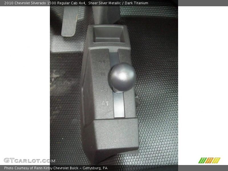 Sheer Silver Metallic / Dark Titanium 2010 Chevrolet Silverado 1500 Regular Cab 4x4