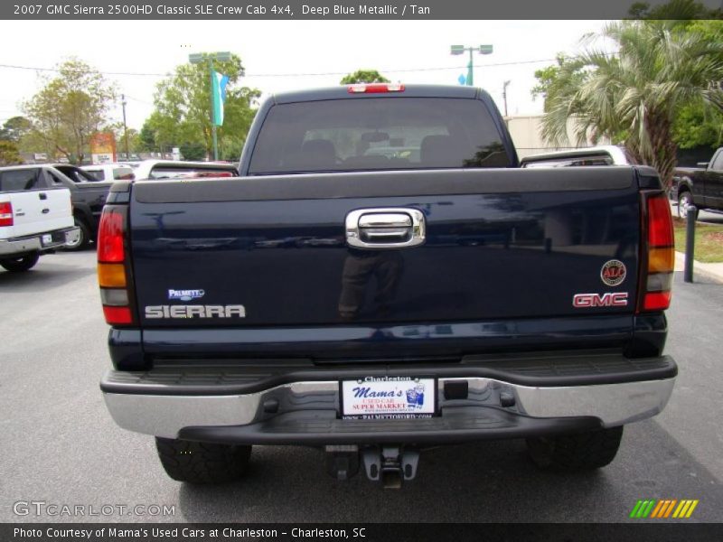 Deep Blue Metallic / Tan 2007 GMC Sierra 2500HD Classic SLE Crew Cab 4x4