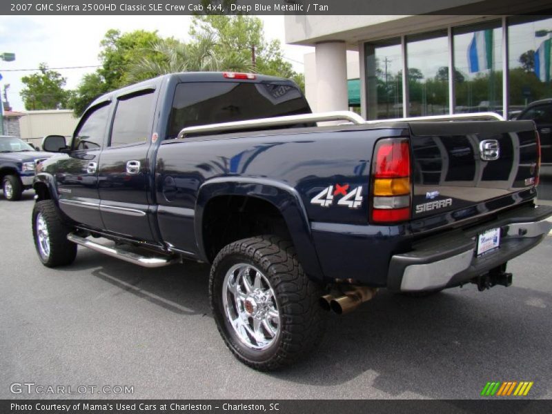 Deep Blue Metallic / Tan 2007 GMC Sierra 2500HD Classic SLE Crew Cab 4x4