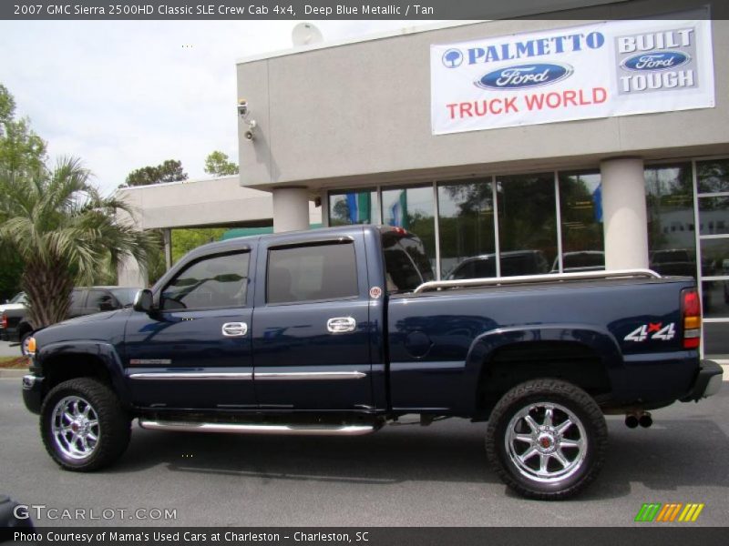 Deep Blue Metallic / Tan 2007 GMC Sierra 2500HD Classic SLE Crew Cab 4x4