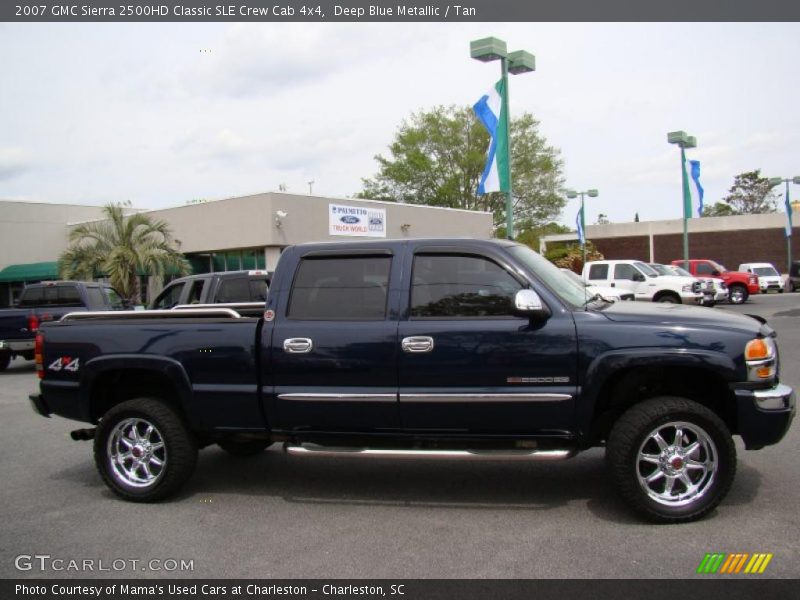 Deep Blue Metallic / Tan 2007 GMC Sierra 2500HD Classic SLE Crew Cab 4x4