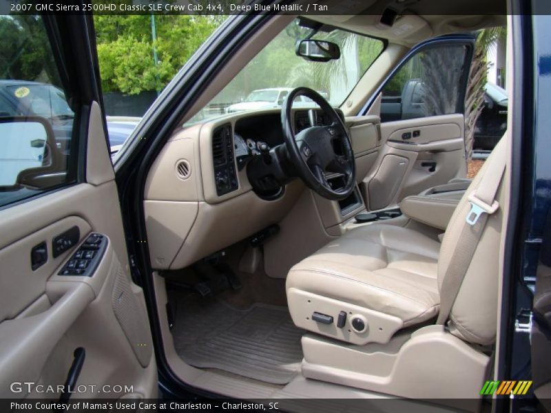 Deep Blue Metallic / Tan 2007 GMC Sierra 2500HD Classic SLE Crew Cab 4x4