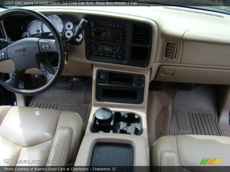 Deep Blue Metallic / Tan 2007 GMC Sierra 2500HD Classic SLE Crew Cab 4x4