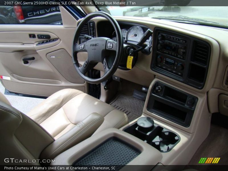 Deep Blue Metallic / Tan 2007 GMC Sierra 2500HD Classic SLE Crew Cab 4x4