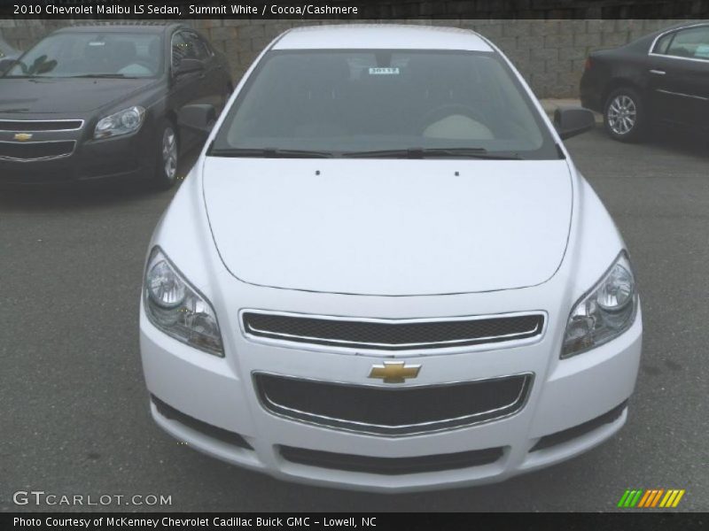 Summit White / Cocoa/Cashmere 2010 Chevrolet Malibu LS Sedan