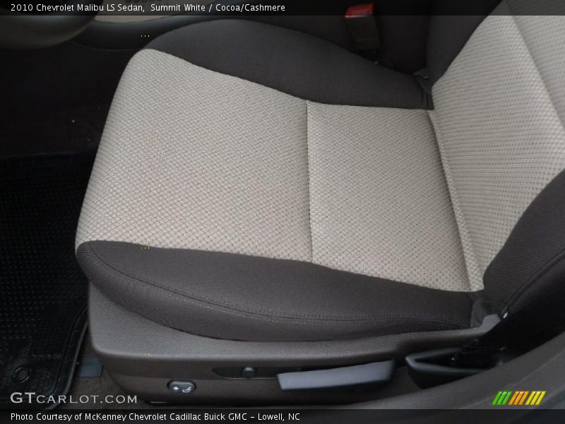Summit White / Cocoa/Cashmere 2010 Chevrolet Malibu LS Sedan