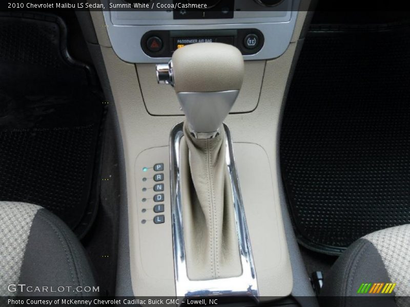 Summit White / Cocoa/Cashmere 2010 Chevrolet Malibu LS Sedan