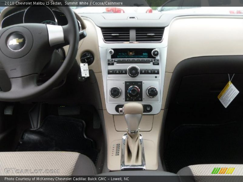 Summit White / Cocoa/Cashmere 2010 Chevrolet Malibu LS Sedan