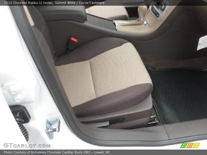 Summit White / Cocoa/Cashmere 2010 Chevrolet Malibu LS Sedan
