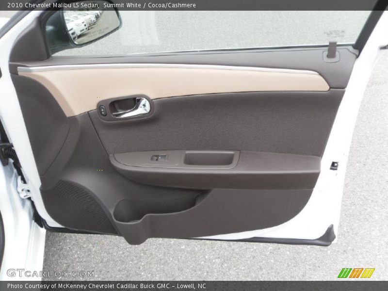 Summit White / Cocoa/Cashmere 2010 Chevrolet Malibu LS Sedan