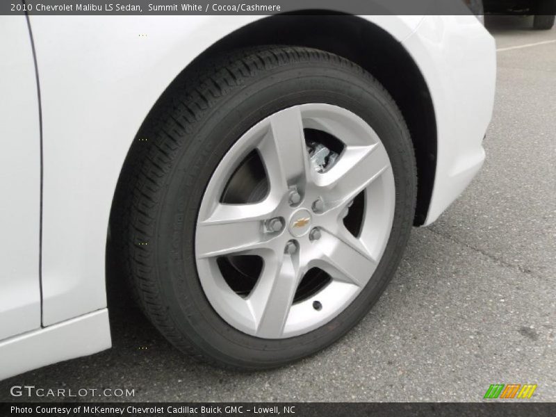 Summit White / Cocoa/Cashmere 2010 Chevrolet Malibu LS Sedan