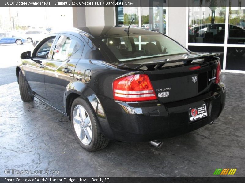 Brilliant Black Crystal Pearl / Dark Slate Gray 2010 Dodge Avenger R/T