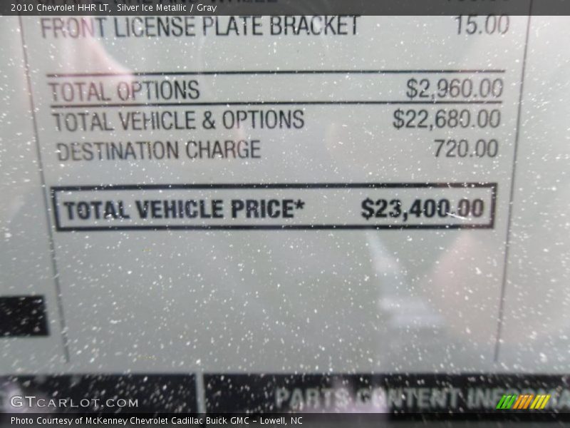 Silver Ice Metallic / Gray 2010 Chevrolet HHR LT