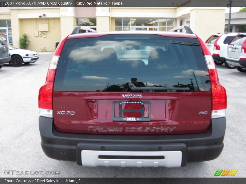 Ruby Red Metallic / Taupe 2007 Volvo XC70 AWD Cross Country