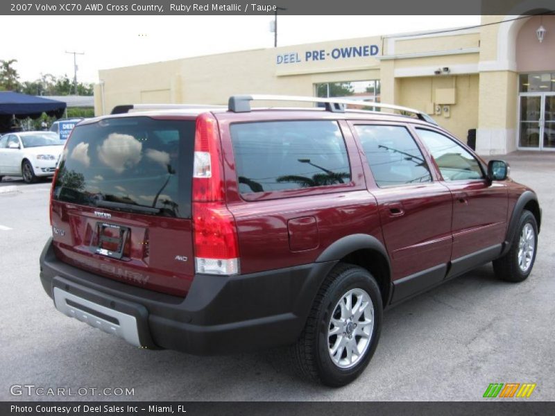 Ruby Red Metallic / Taupe 2007 Volvo XC70 AWD Cross Country