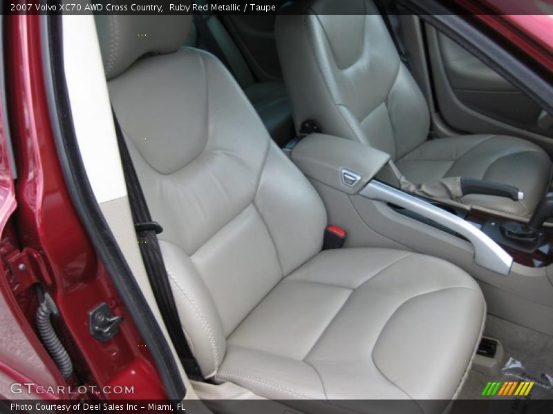 Ruby Red Metallic / Taupe 2007 Volvo XC70 AWD Cross Country