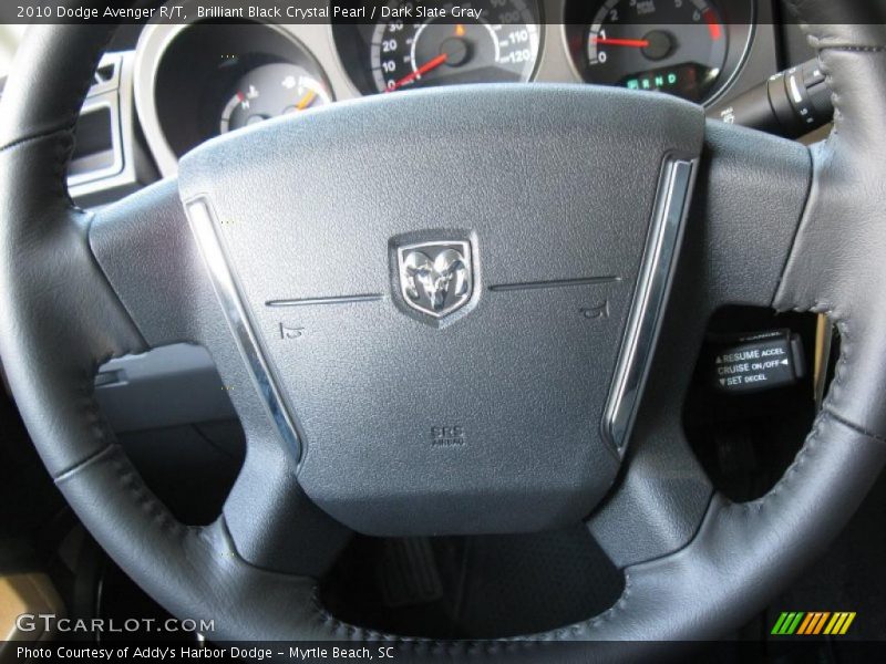 Brilliant Black Crystal Pearl / Dark Slate Gray 2010 Dodge Avenger R/T