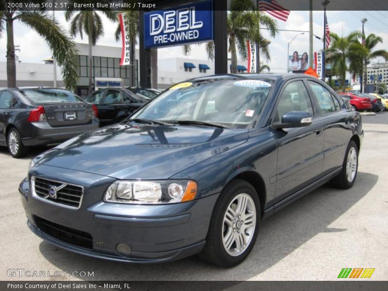 Barents Blue Metallic / Taupe 2008 Volvo S60 2.5T