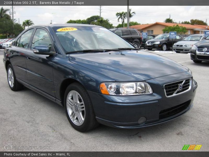 Barents Blue Metallic / Taupe 2008 Volvo S60 2.5T