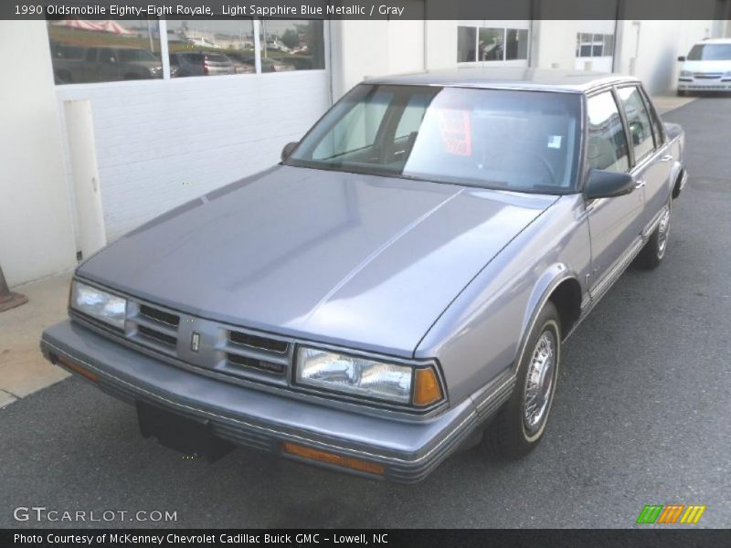 Light Sapphire Blue Metallic / Gray 1990 Oldsmobile Eighty-Eight Royale