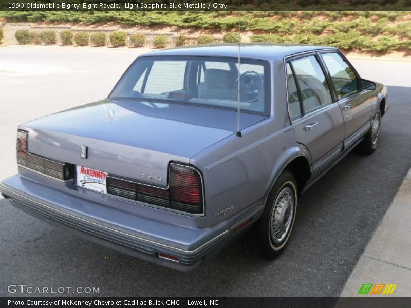 Light Sapphire Blue Metallic / Gray 1990 Oldsmobile Eighty-Eight Royale