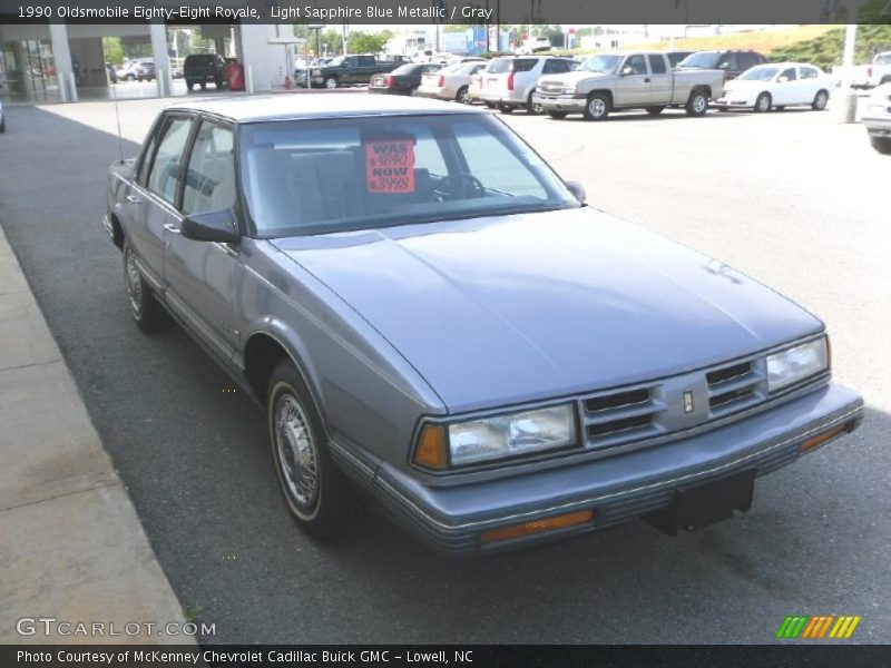 Light Sapphire Blue Metallic / Gray 1990 Oldsmobile Eighty-Eight Royale