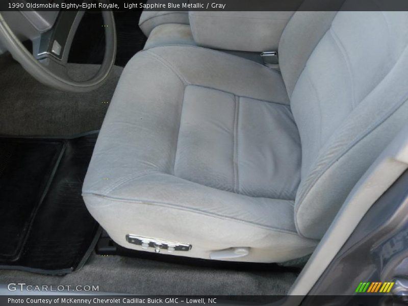 Light Sapphire Blue Metallic / Gray 1990 Oldsmobile Eighty-Eight Royale