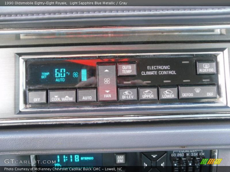 Light Sapphire Blue Metallic / Gray 1990 Oldsmobile Eighty-Eight Royale