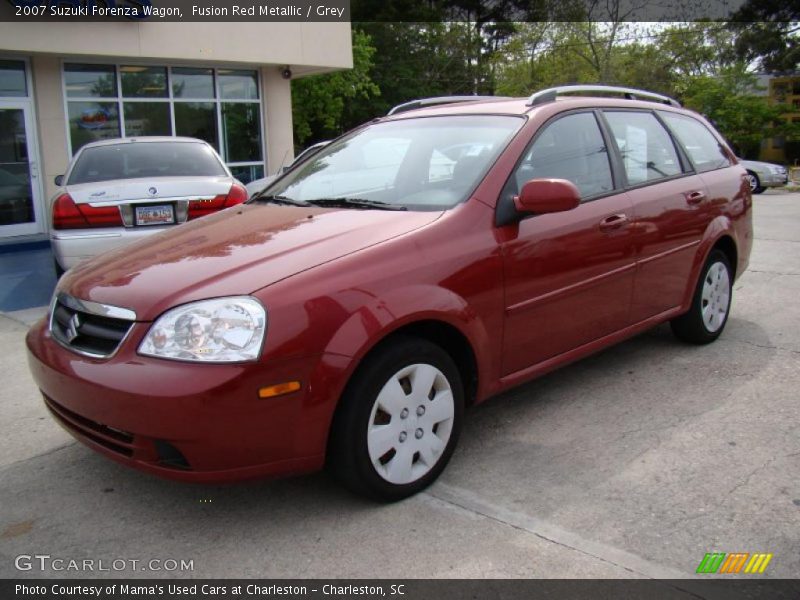 Fusion Red Metallic / Grey 2007 Suzuki Forenza Wagon