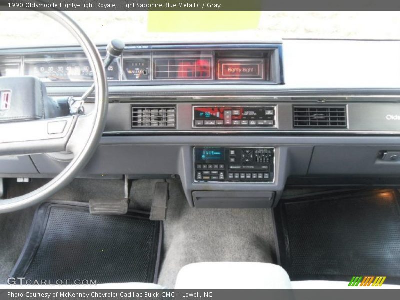 Light Sapphire Blue Metallic / Gray 1990 Oldsmobile Eighty-Eight Royale